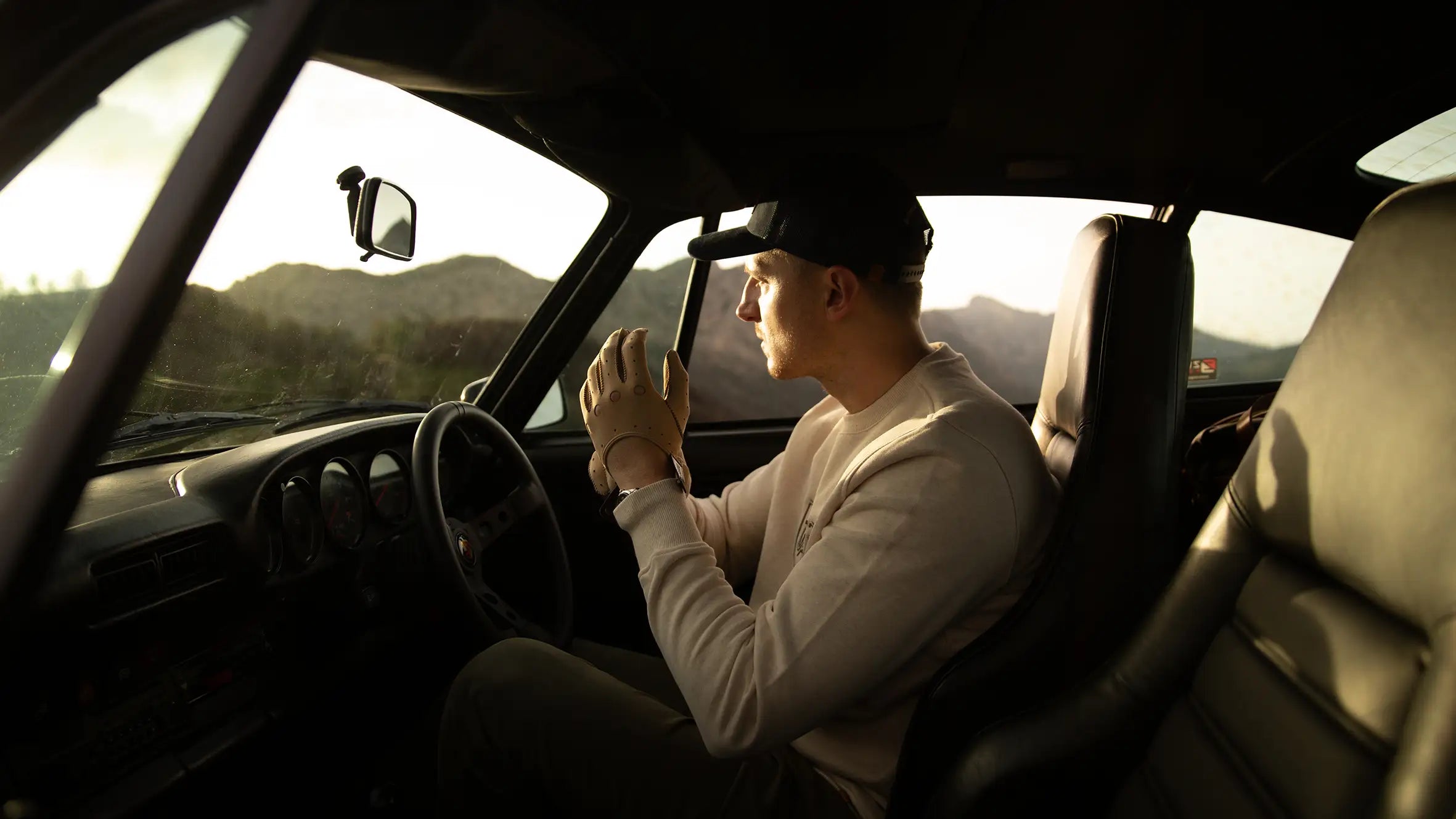 gloves inside car