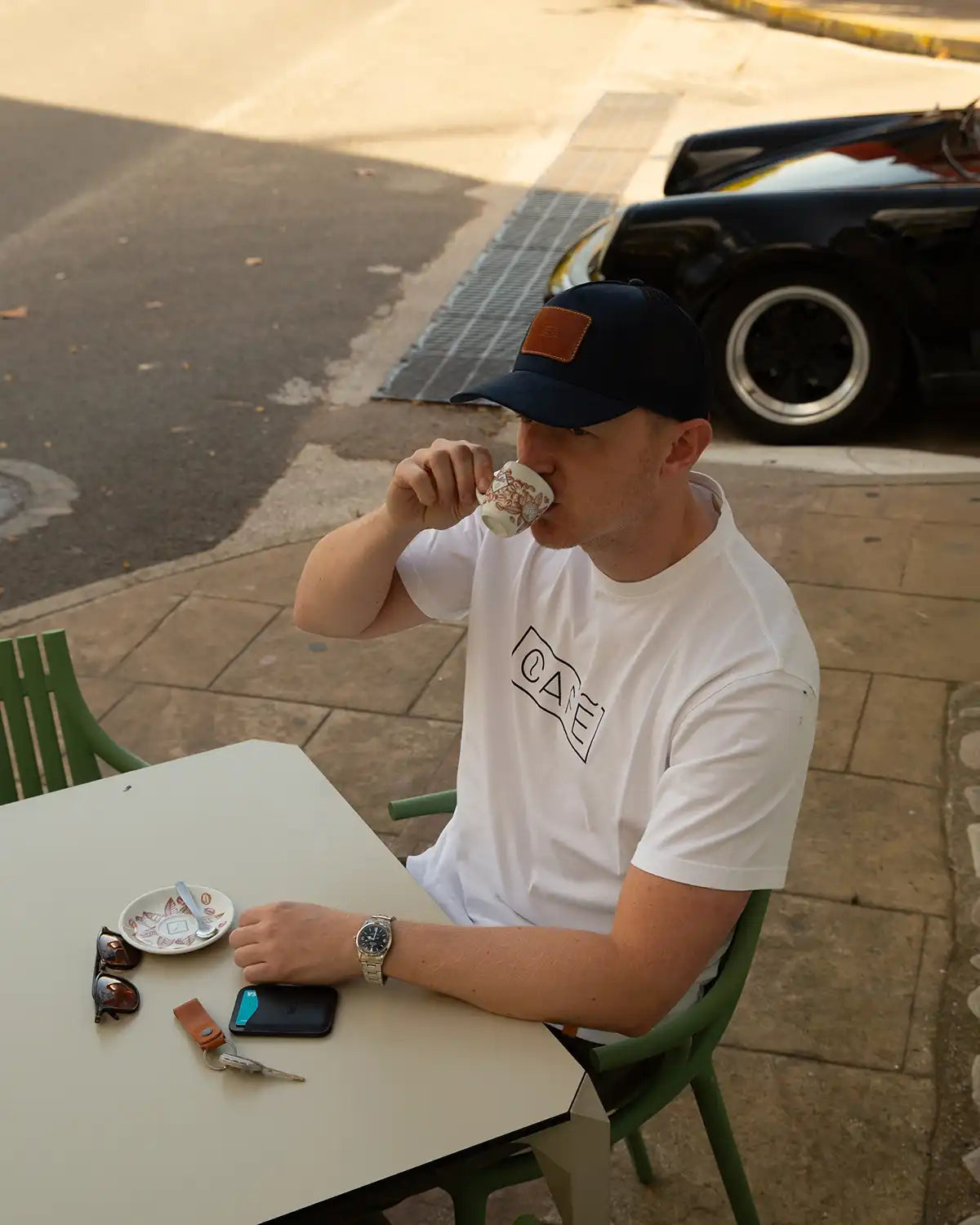 Having Coffee