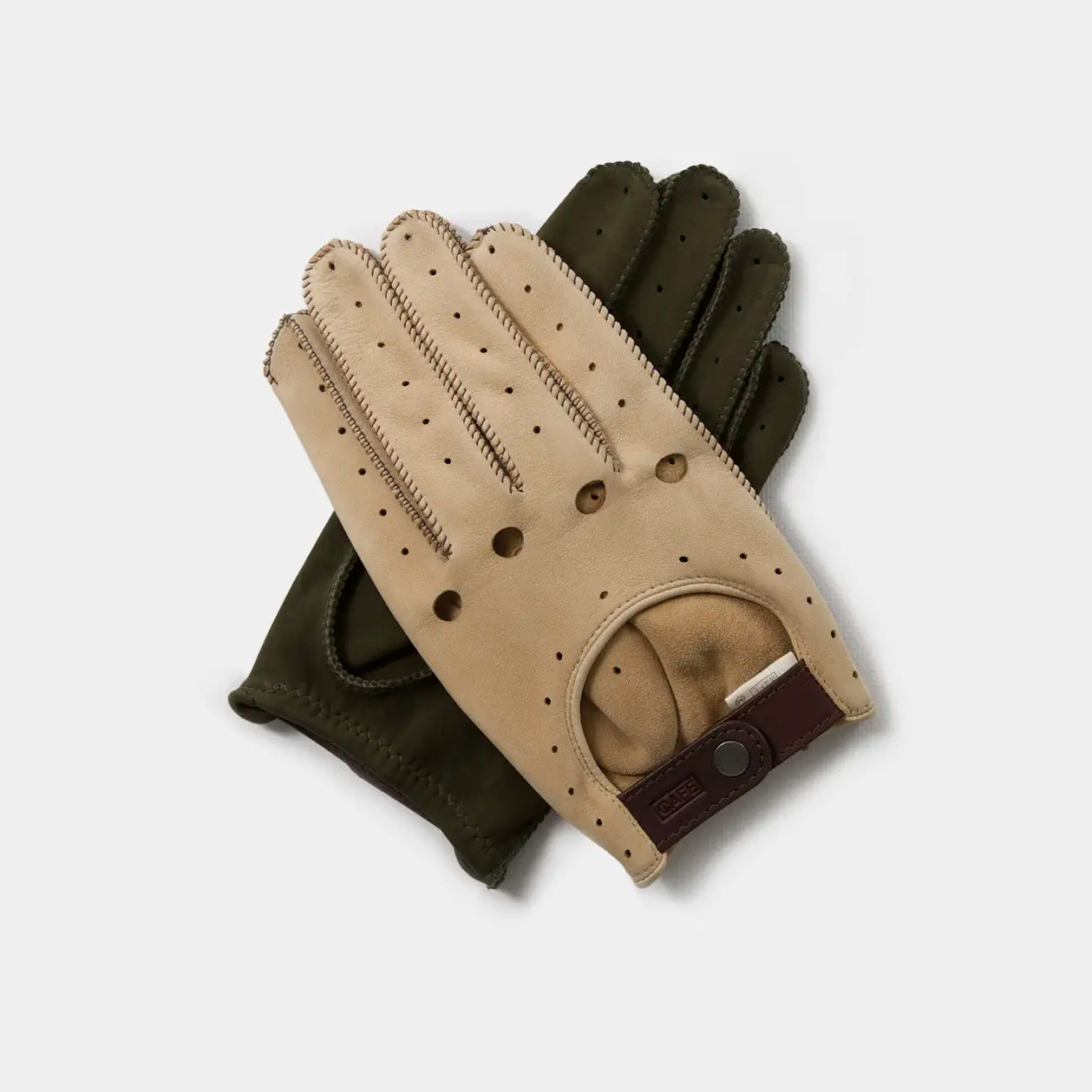 Guantes de conducir Triton Suede Forest & Sand