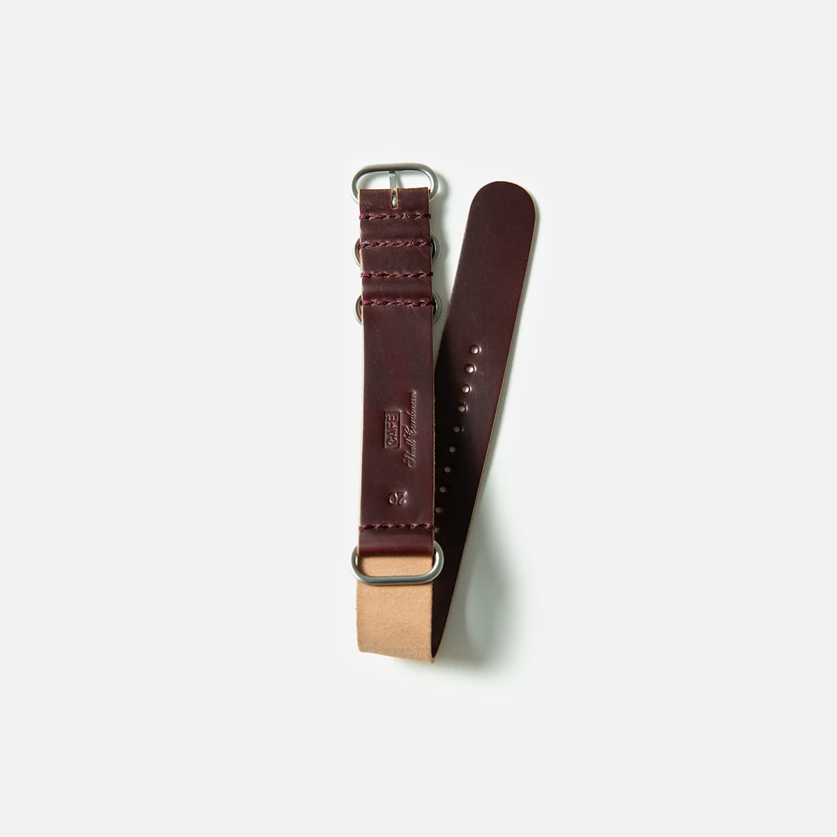 Cordovan NATO Strap in OX Blood