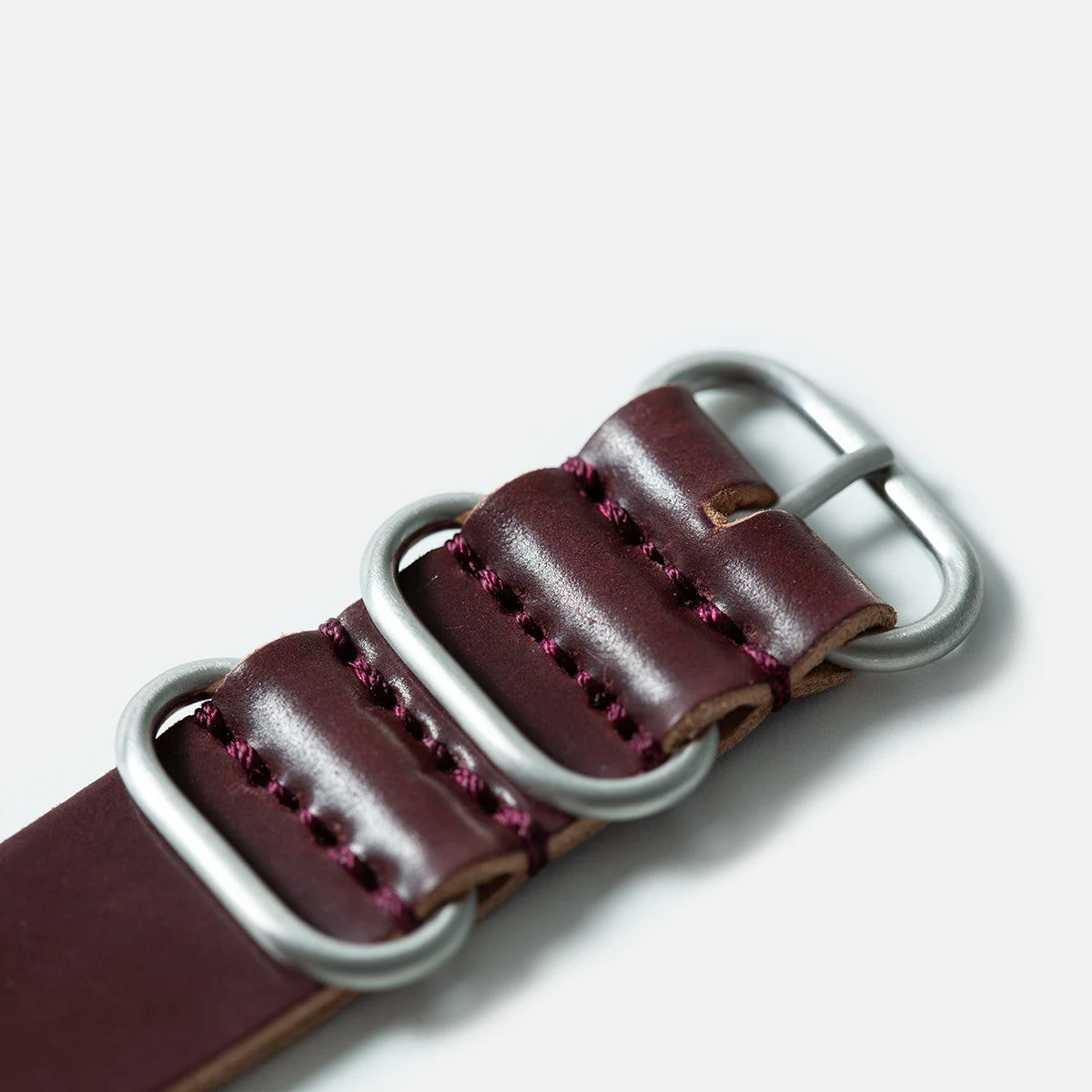 Cordovan NATO Strap in OX Blood