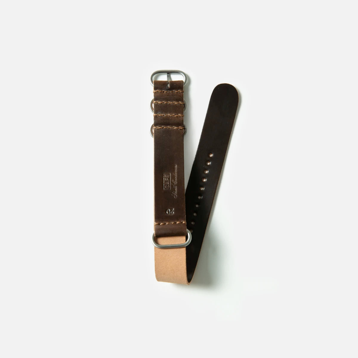 Cordovan NATO Strap in Black Coffee