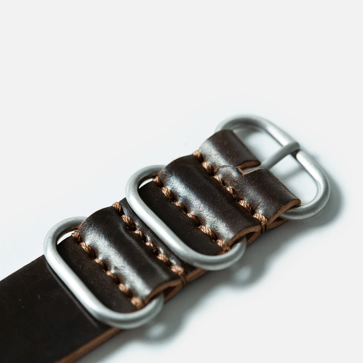 Cordovan NATO Strap in Black Coffee