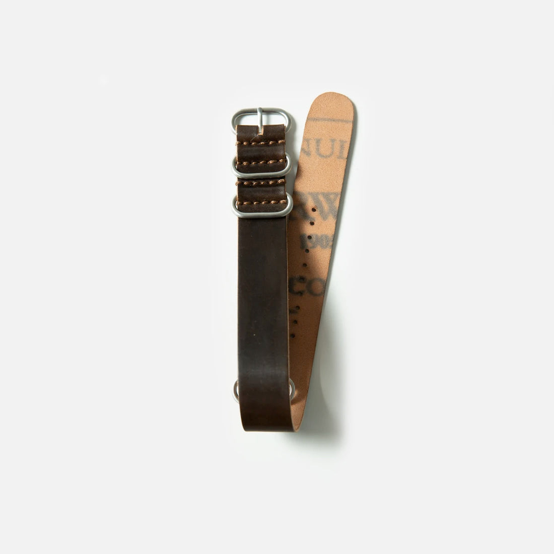 Cordovan NATO Strap in Black Coffee