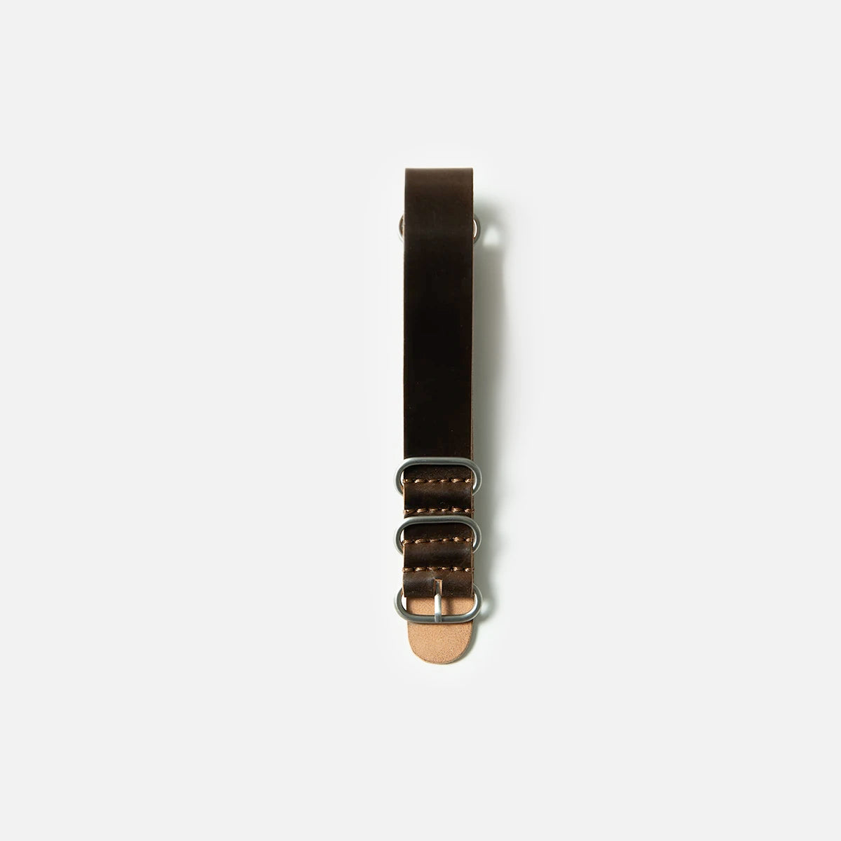 Cordovan NATO Strap in Black Coffee