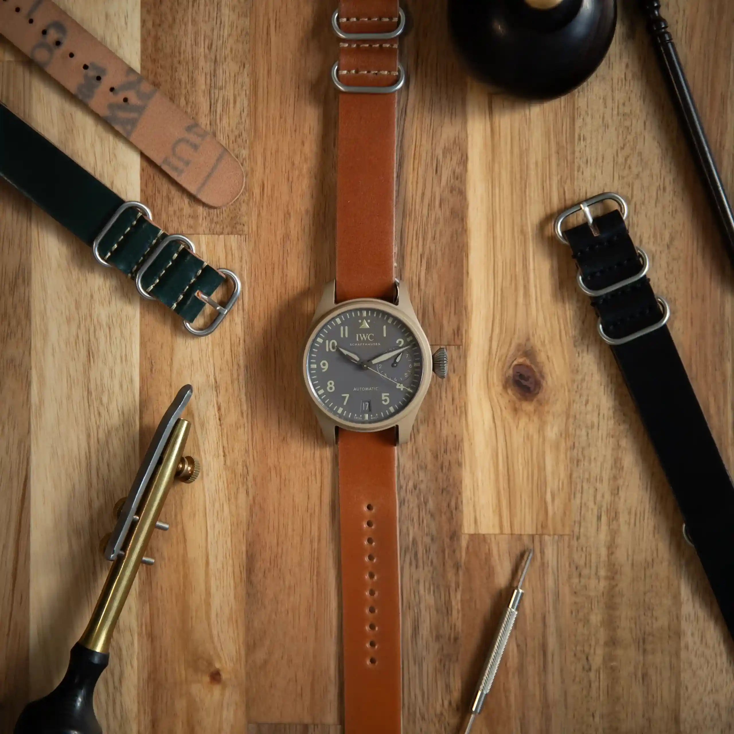 Cordovan NATO Strap in Roasted