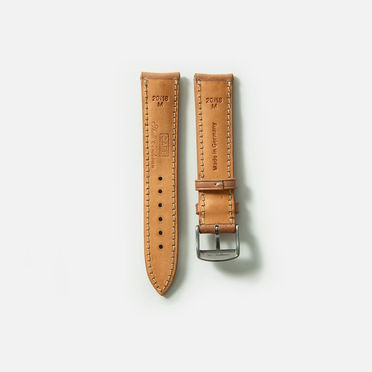 Cordovan Strap Padded in Natural