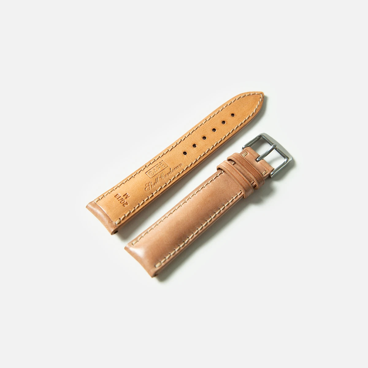 Cordovan Strap Padded in Natural
