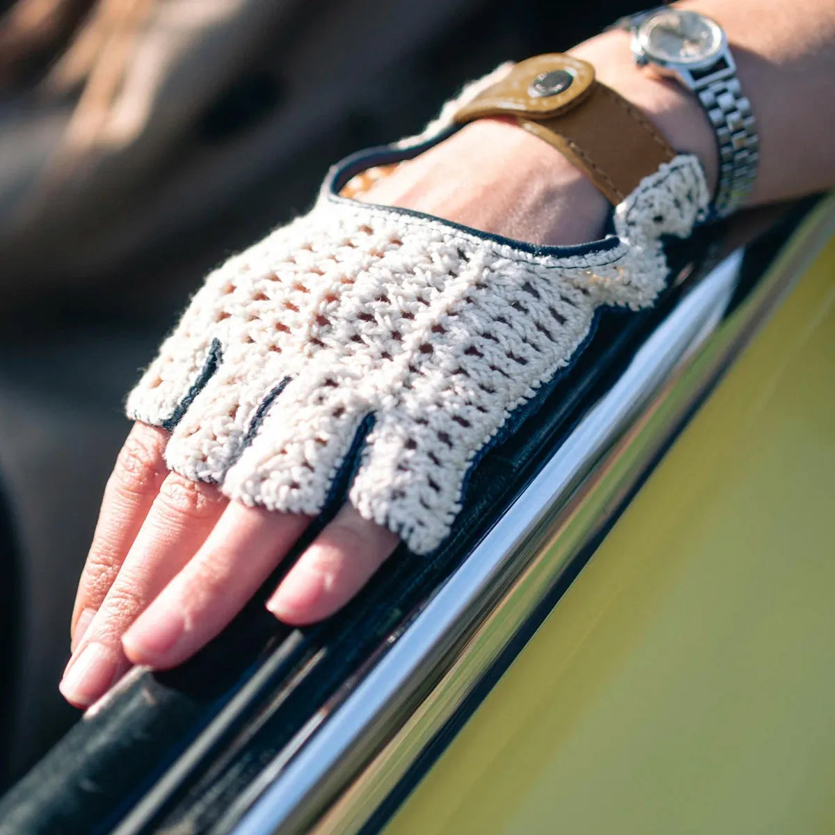 fingerless-crochet-driving-gloves-blue-on-door