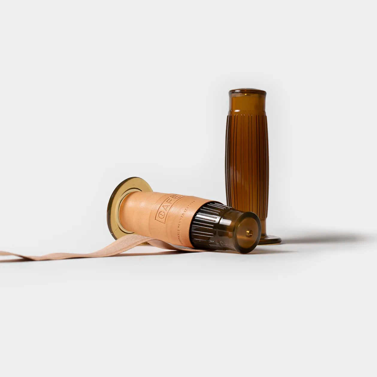 Motorcycle Leather Grips in Natural