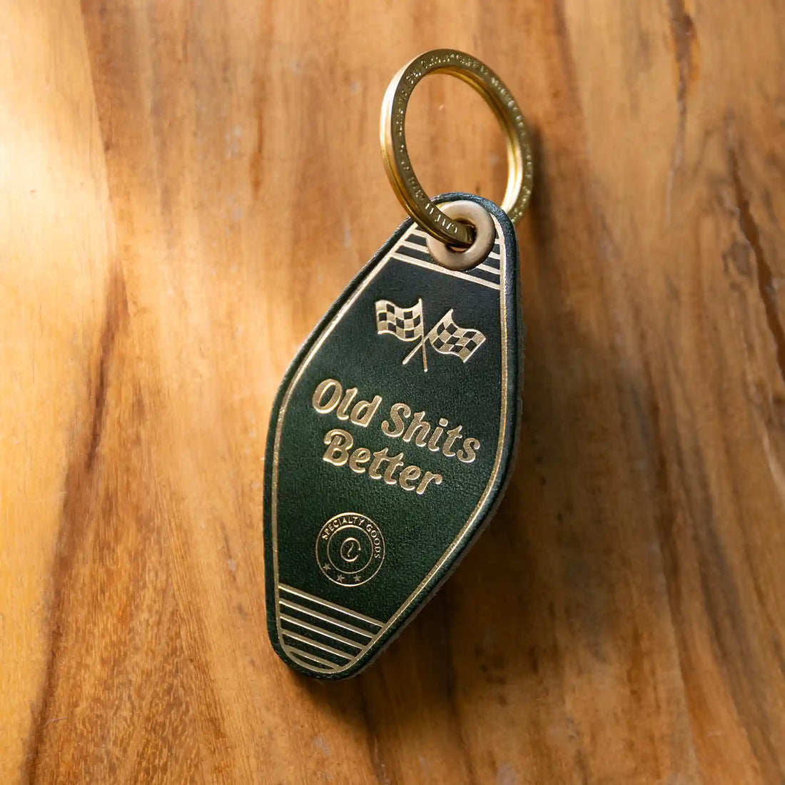 Motel Keychain Old Shits Better in Forest