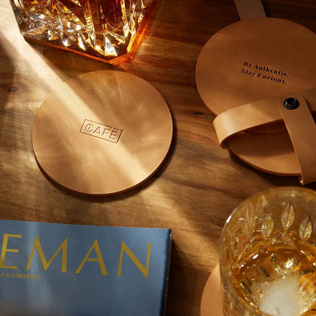 The Coasters Set x4 in Natural