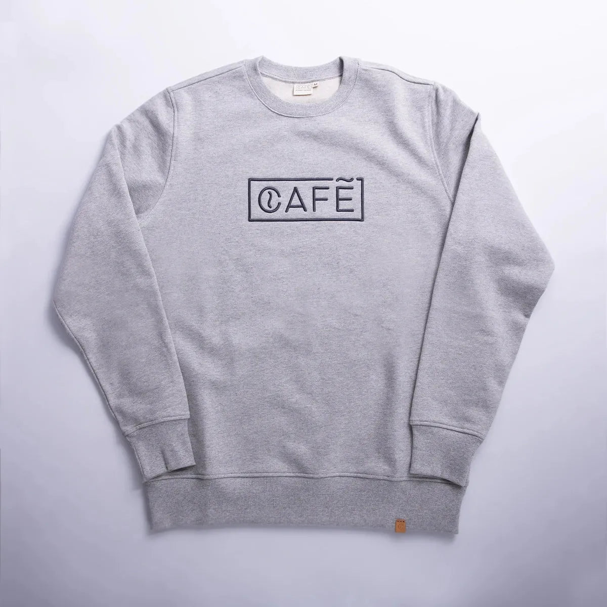 organic logo sweater grey