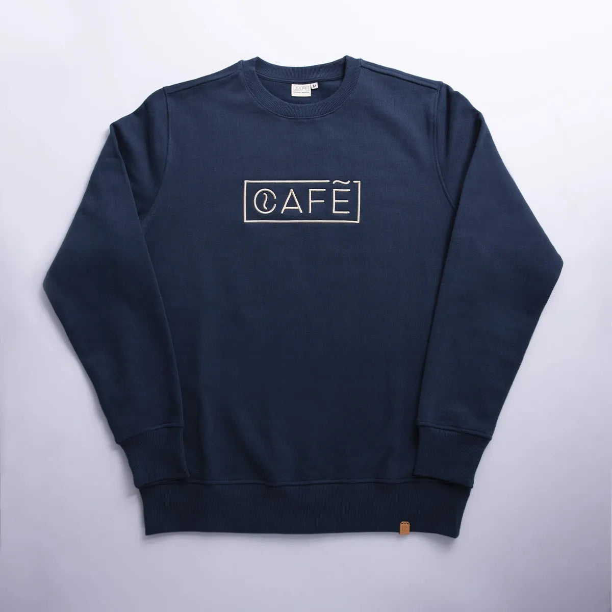 organic logo sweater navy