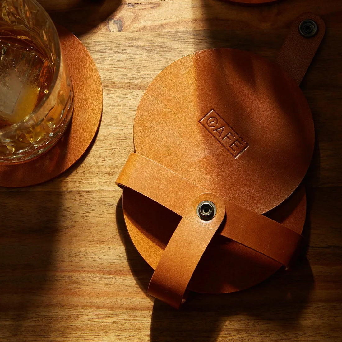 roaster leather coasters