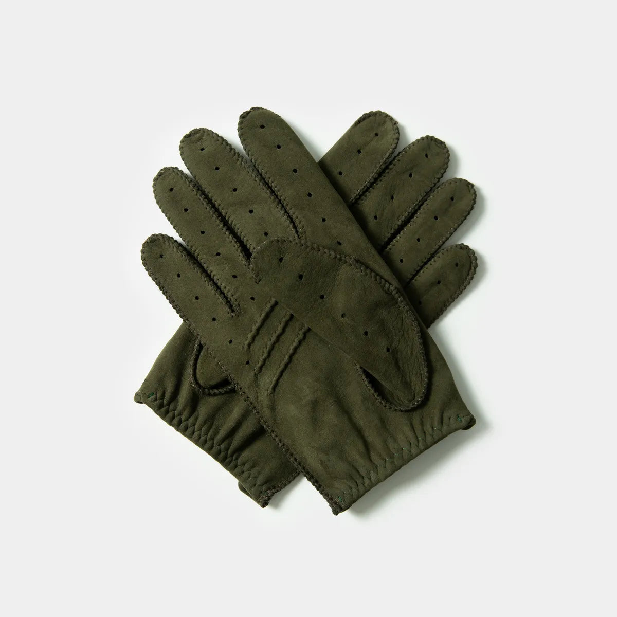 Driving Gloves in Forest Suede