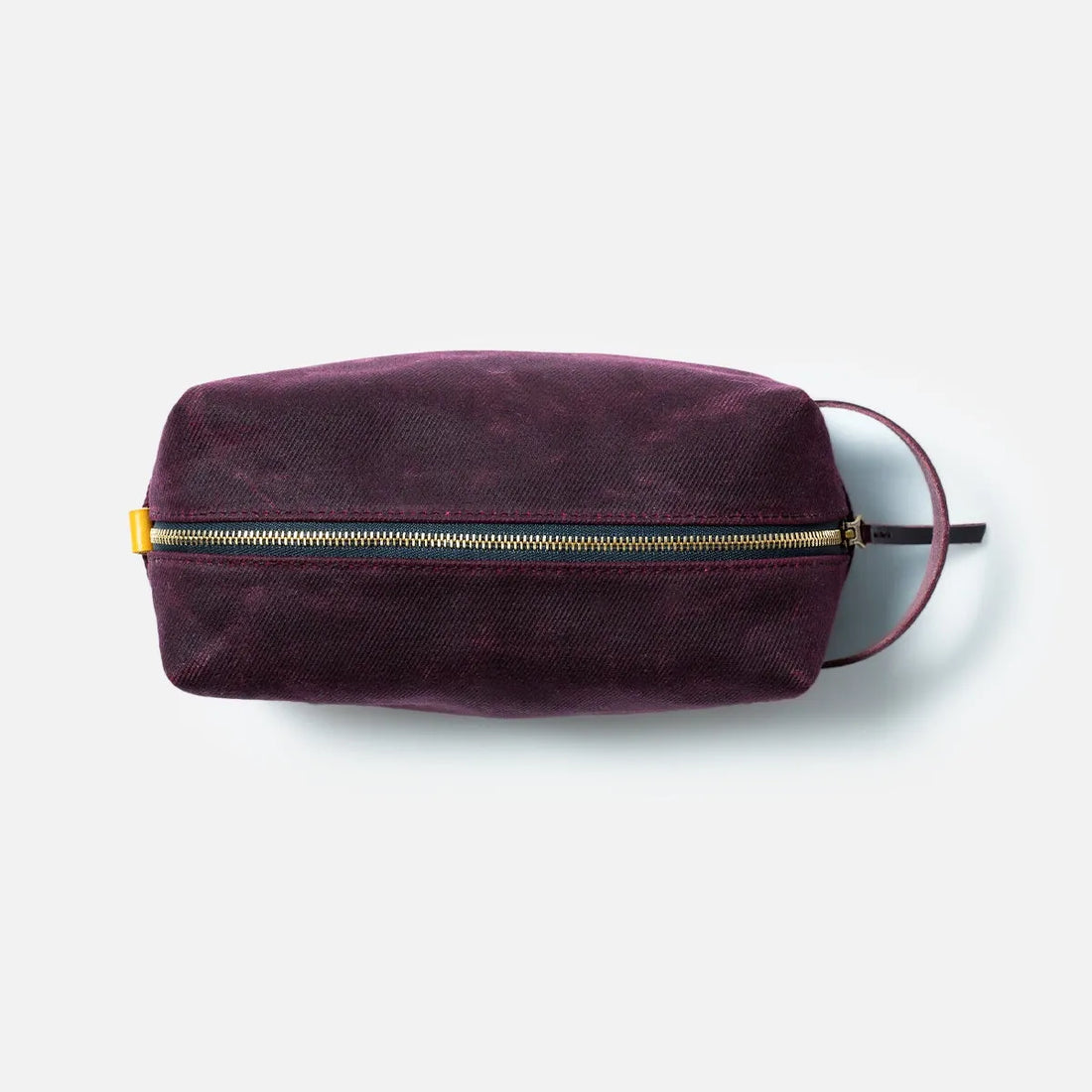 Toiletry Bag in Burgundy & Eggplant