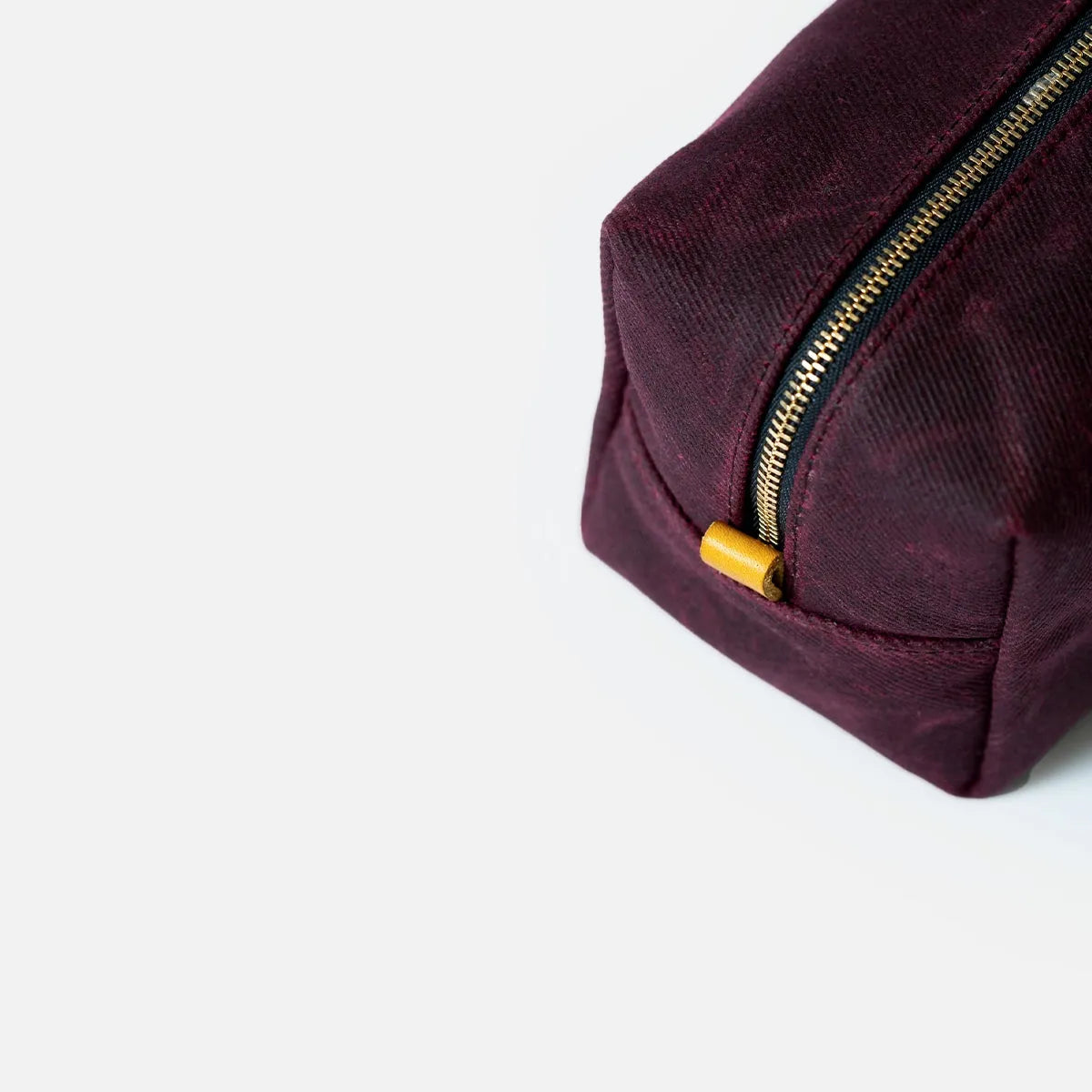 Toiletry Bag in Burgundy & Eggplant