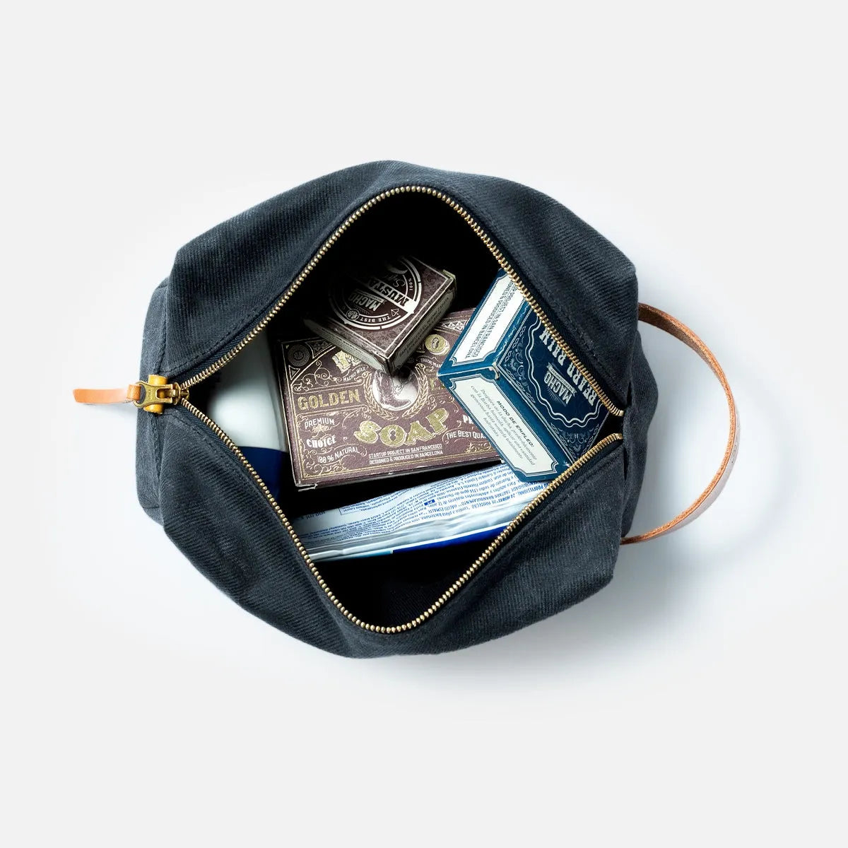 Toiletry Bag Charcoal & Roasted