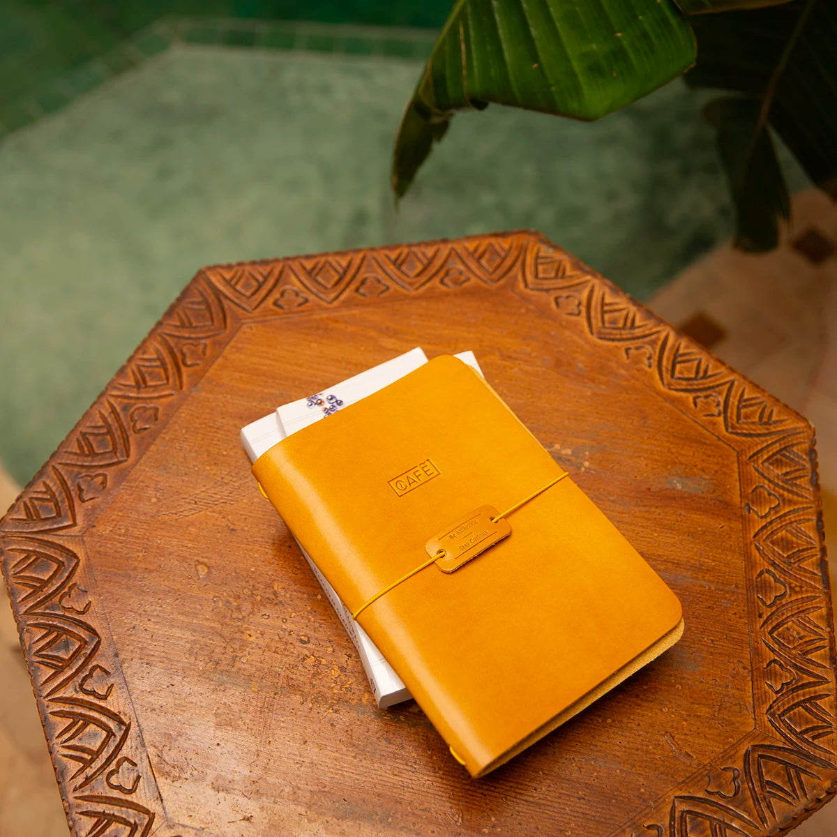 travel notebook a5 yellow