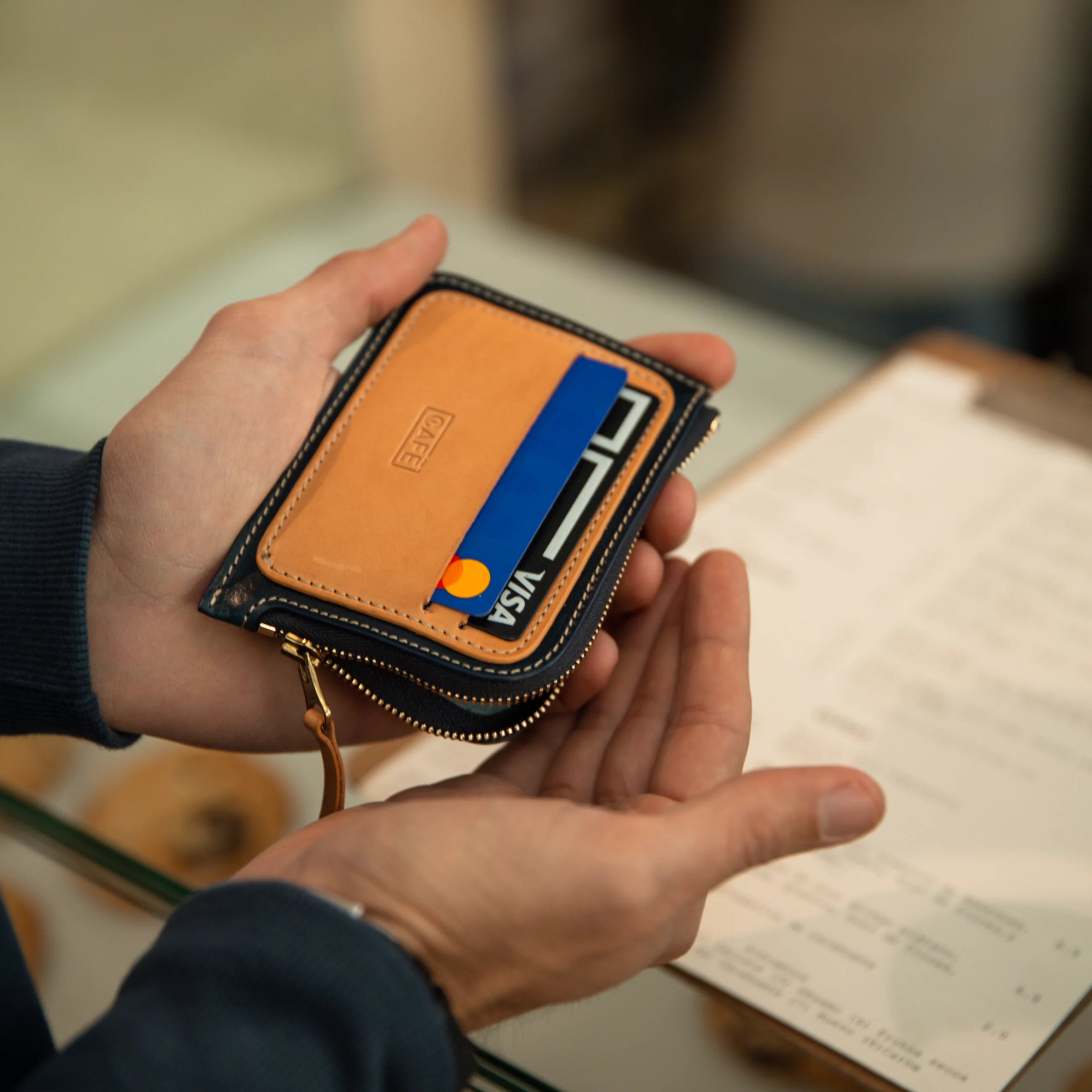 Leather Zip Wallet