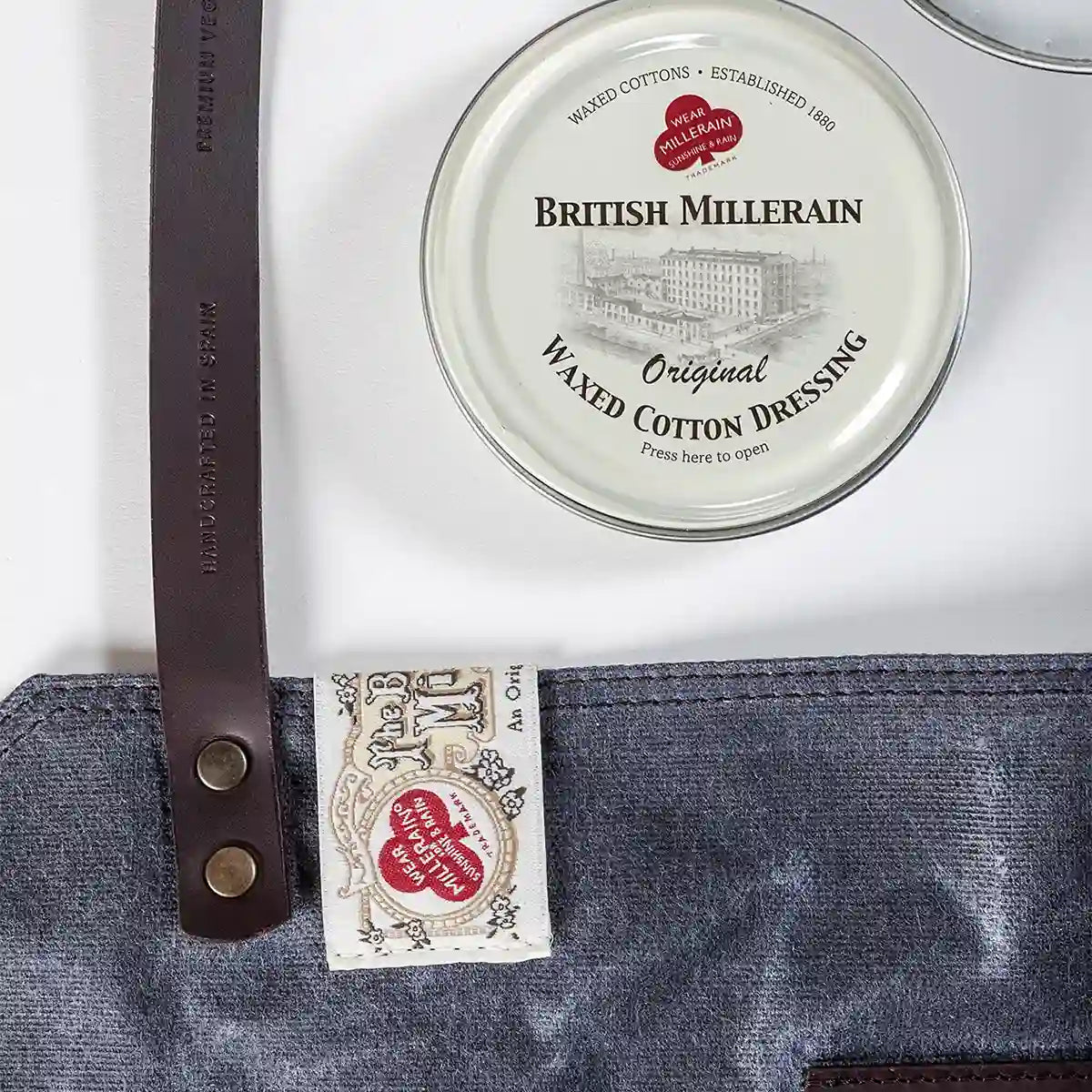 Work apron Papua Charcoal 14oz British Millerain