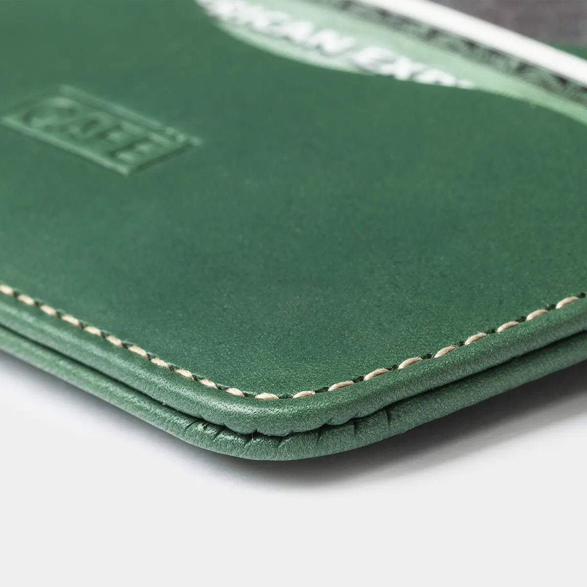 Leather Card Holder Panama+ - Greenery