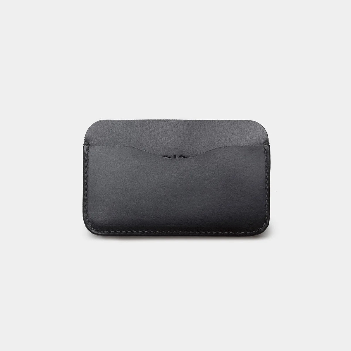 Leather Card Holder Panama - Black