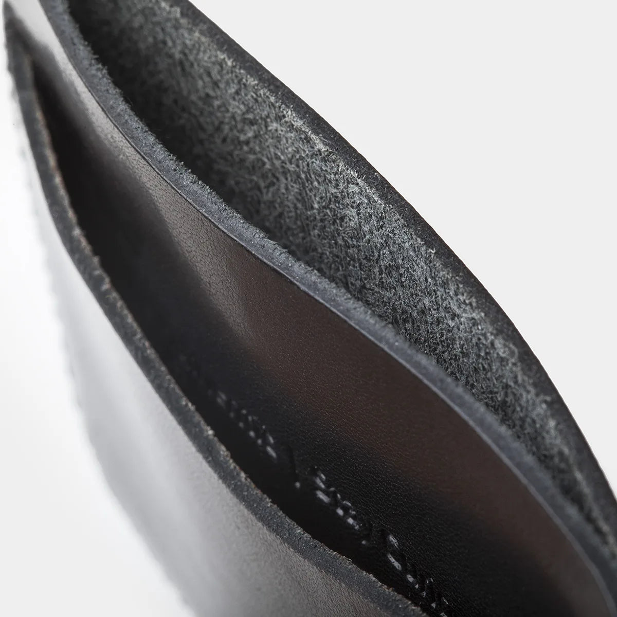 Leather Card Holder Panama - Black