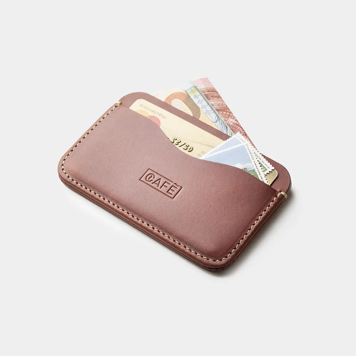 Leather Card holder Panama - Roasted