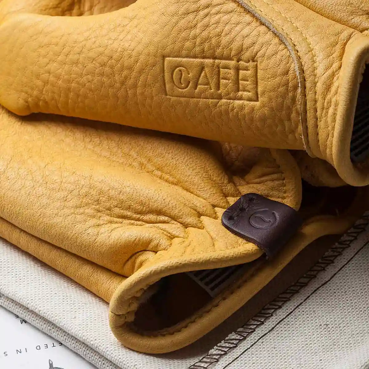 elkskin gloves yellow