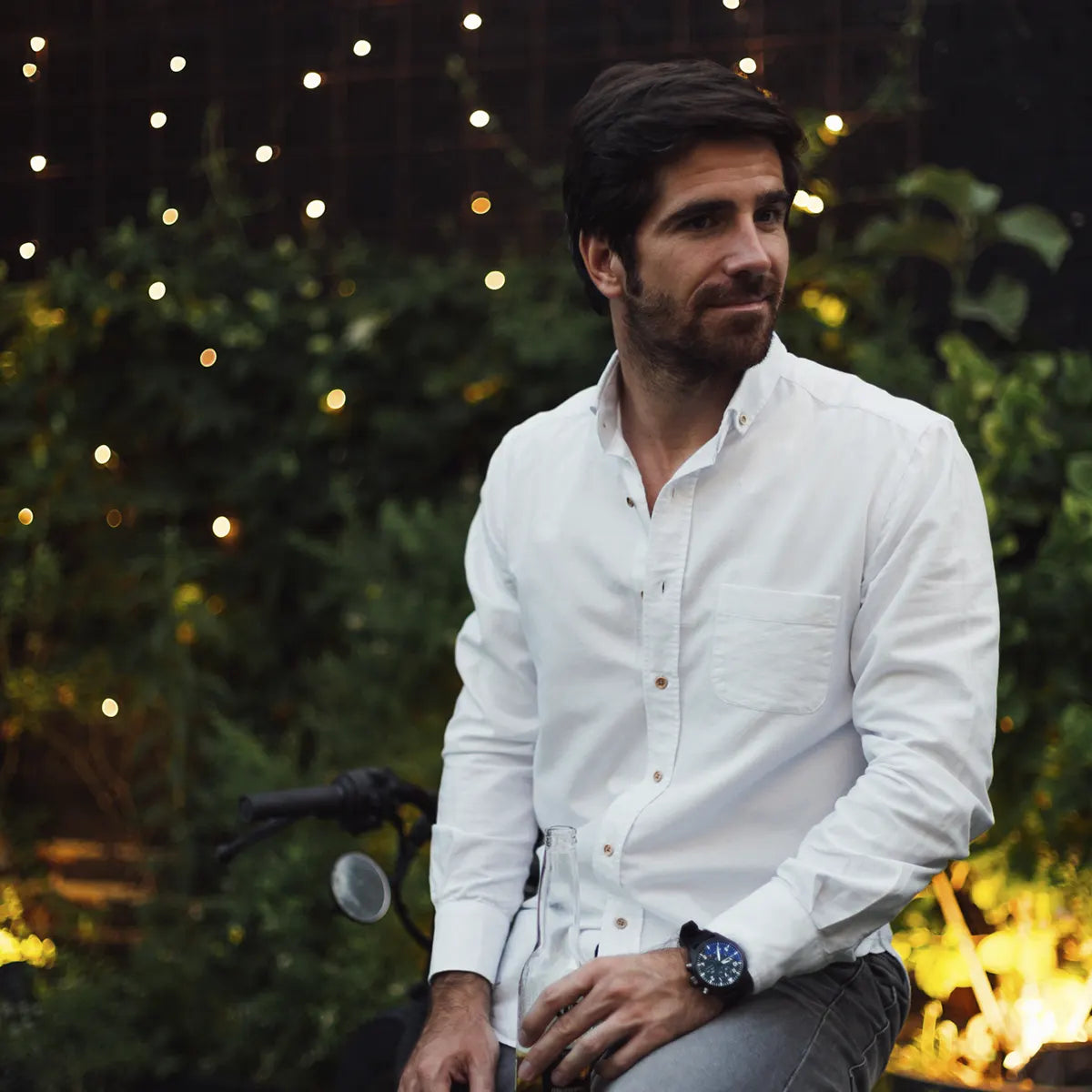 organic shirt oxford white