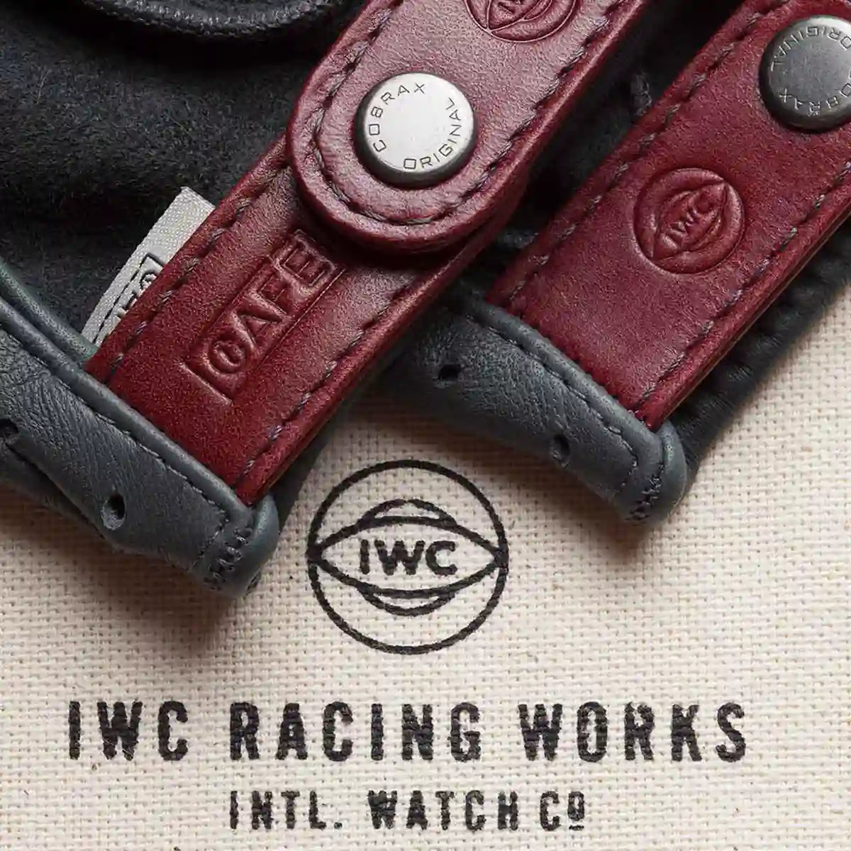 IWC driving gloves grey color