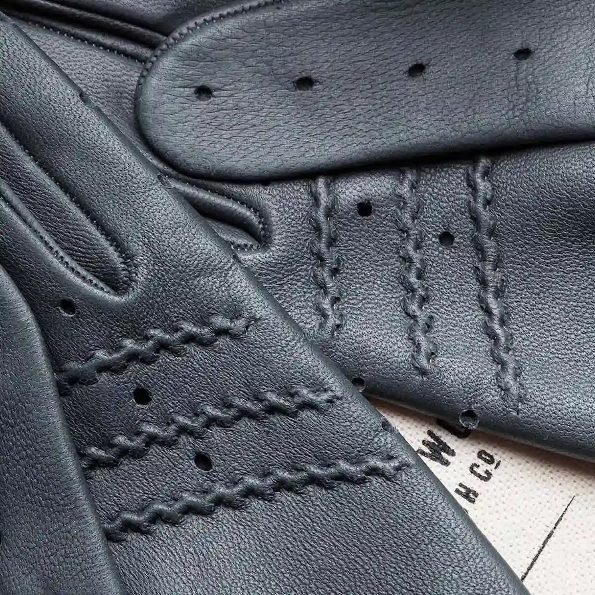 IWC driving gloves grey color