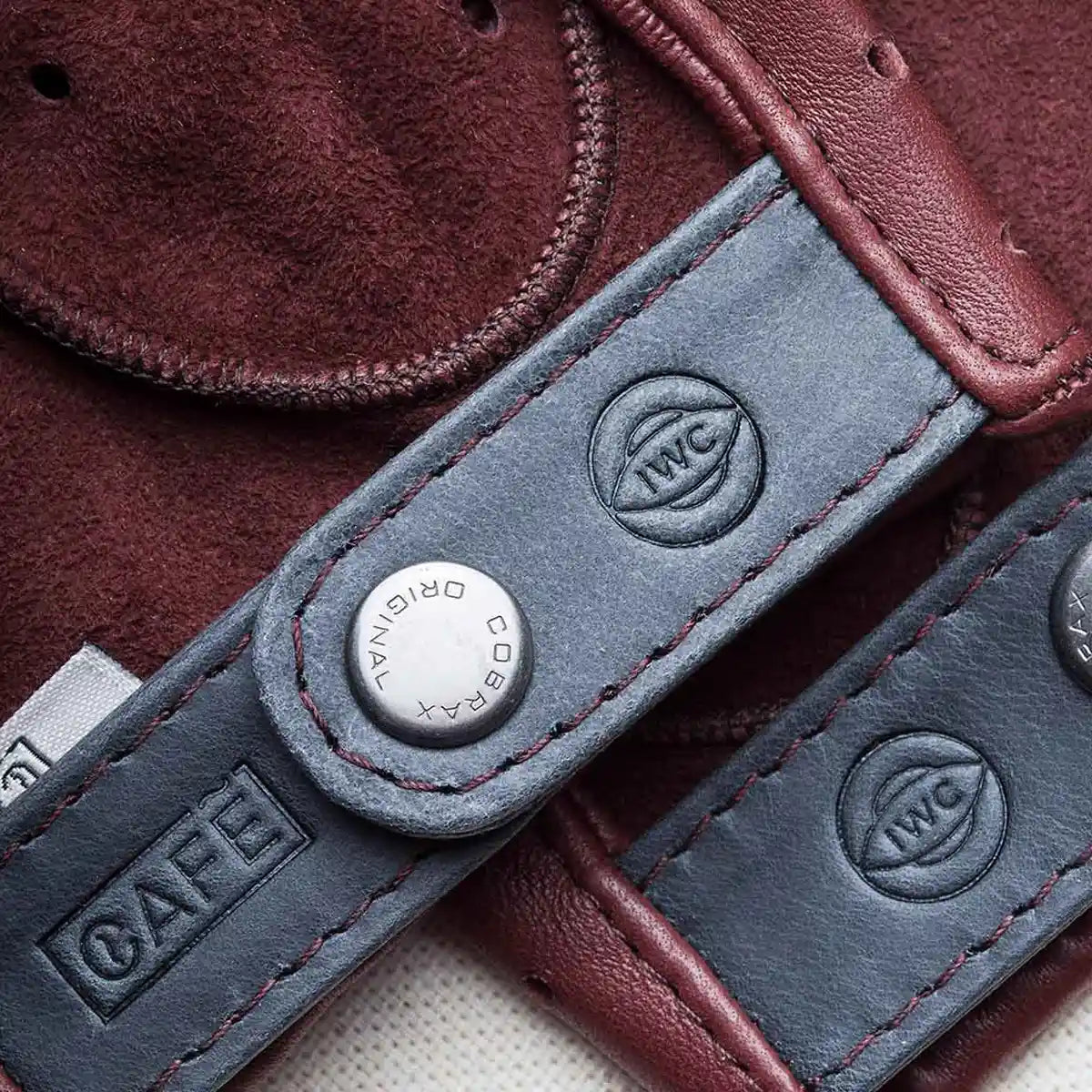 iwc driving gloves red