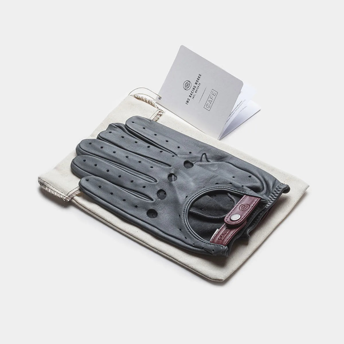 IWC driving gloves grey color