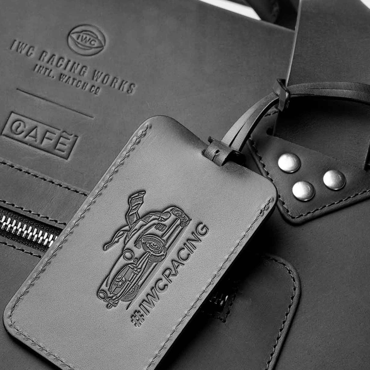 luggage tag grey iwc