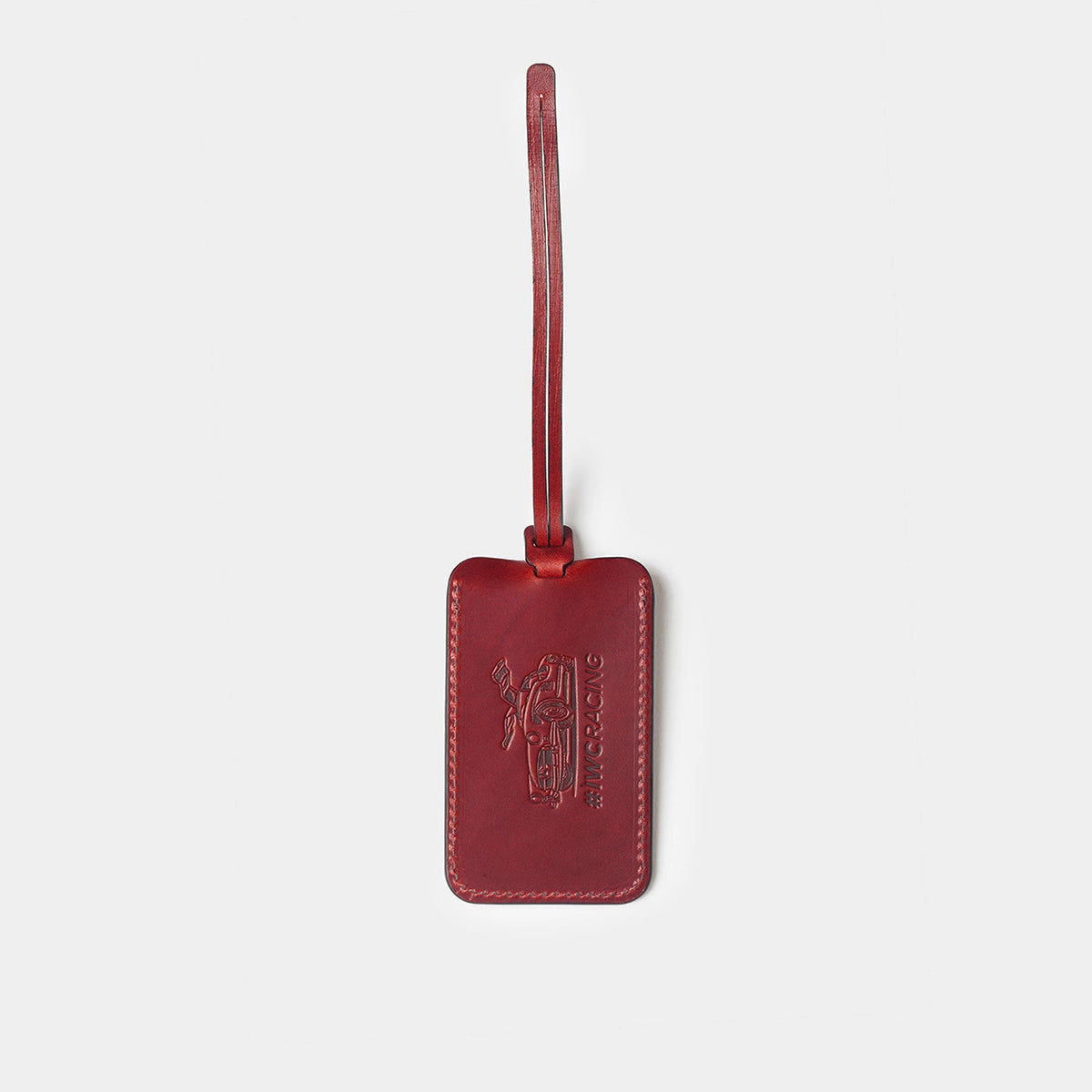 luggage tag burgundy iwc