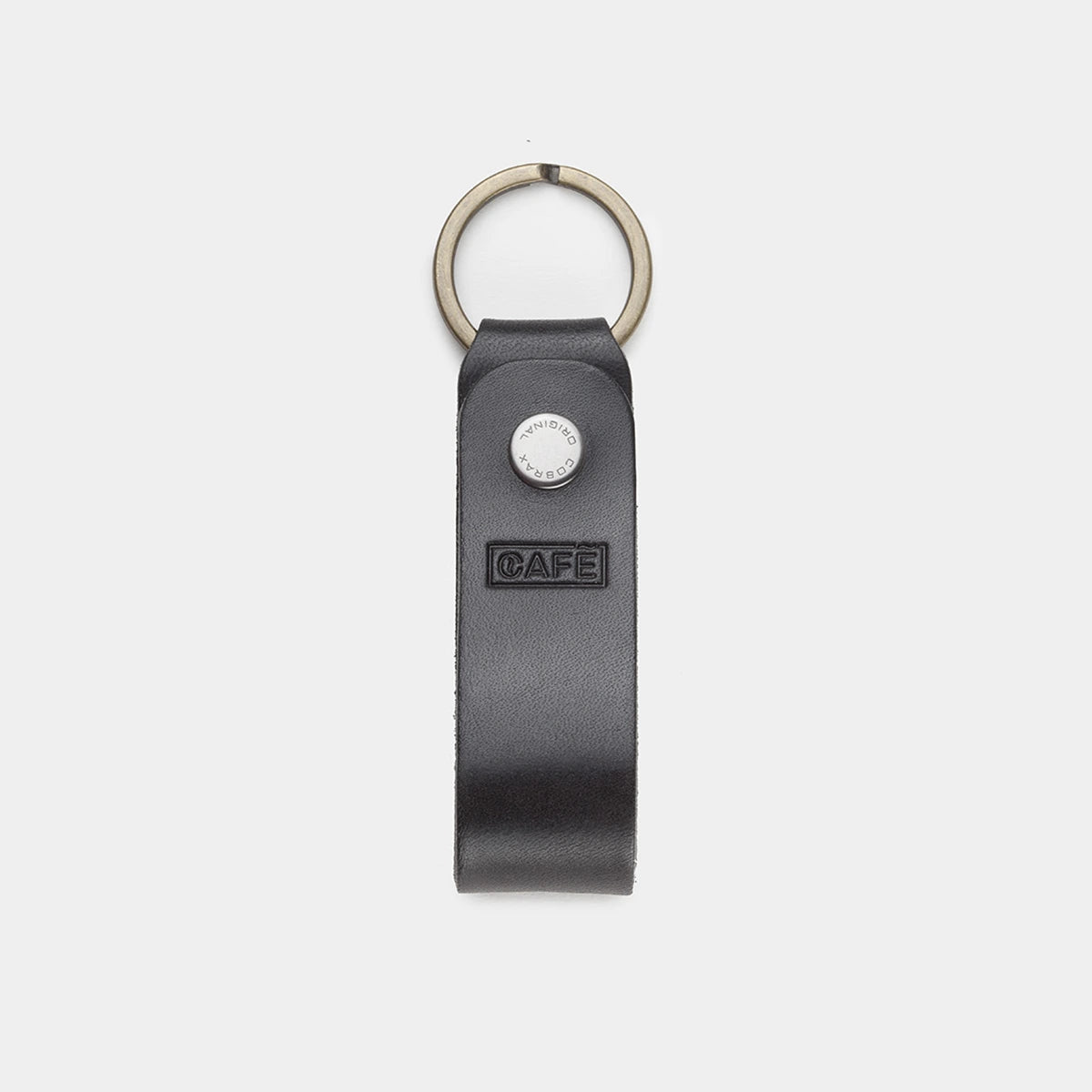 keychain leather black