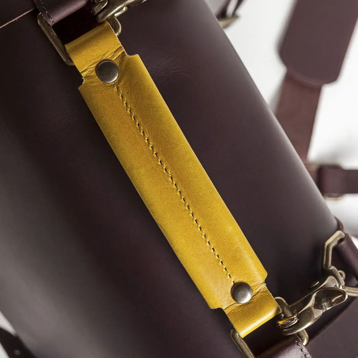 3-in-1 Leather Briefcase - Black Coffee