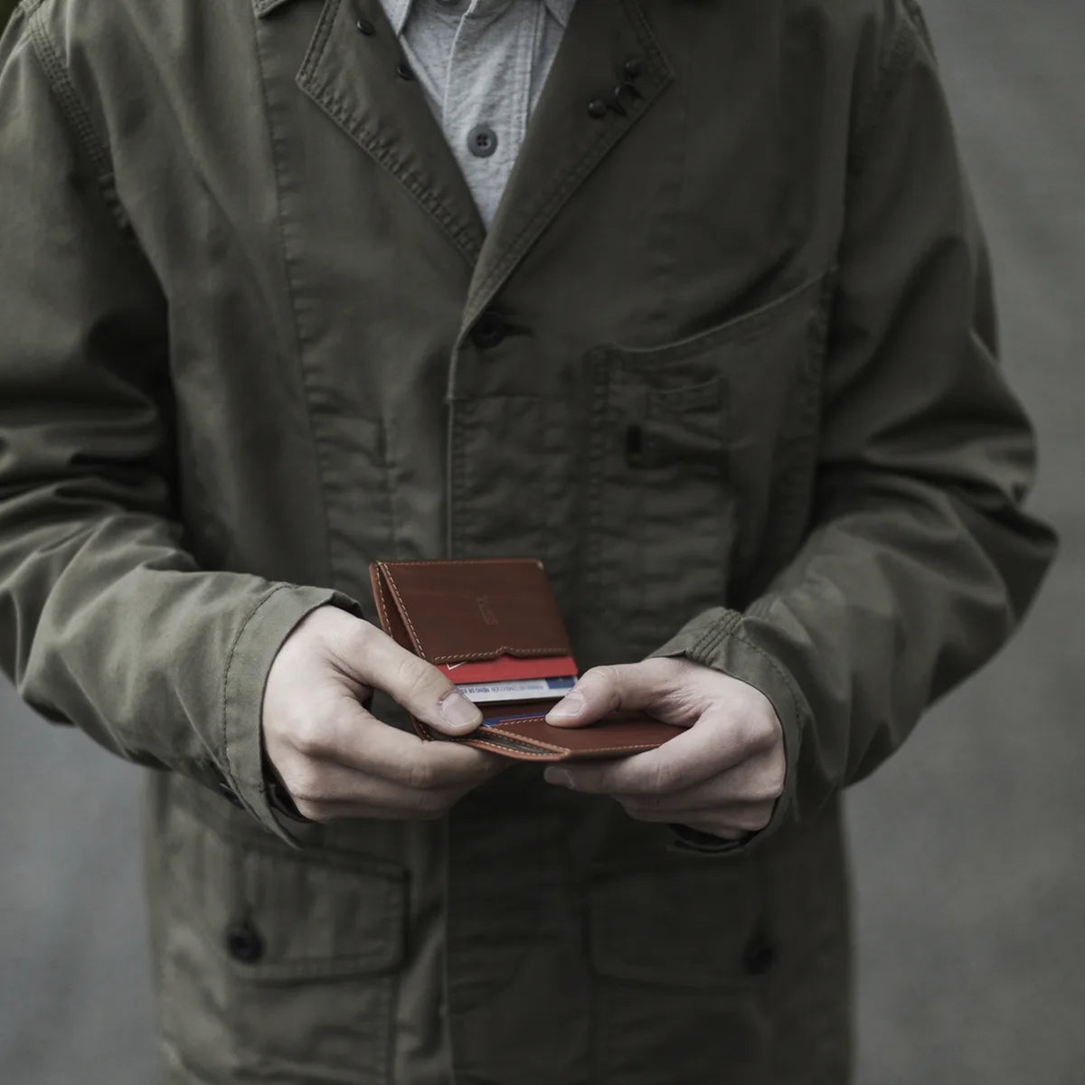 Slim Leather Wallet Costa Rica - Roasted