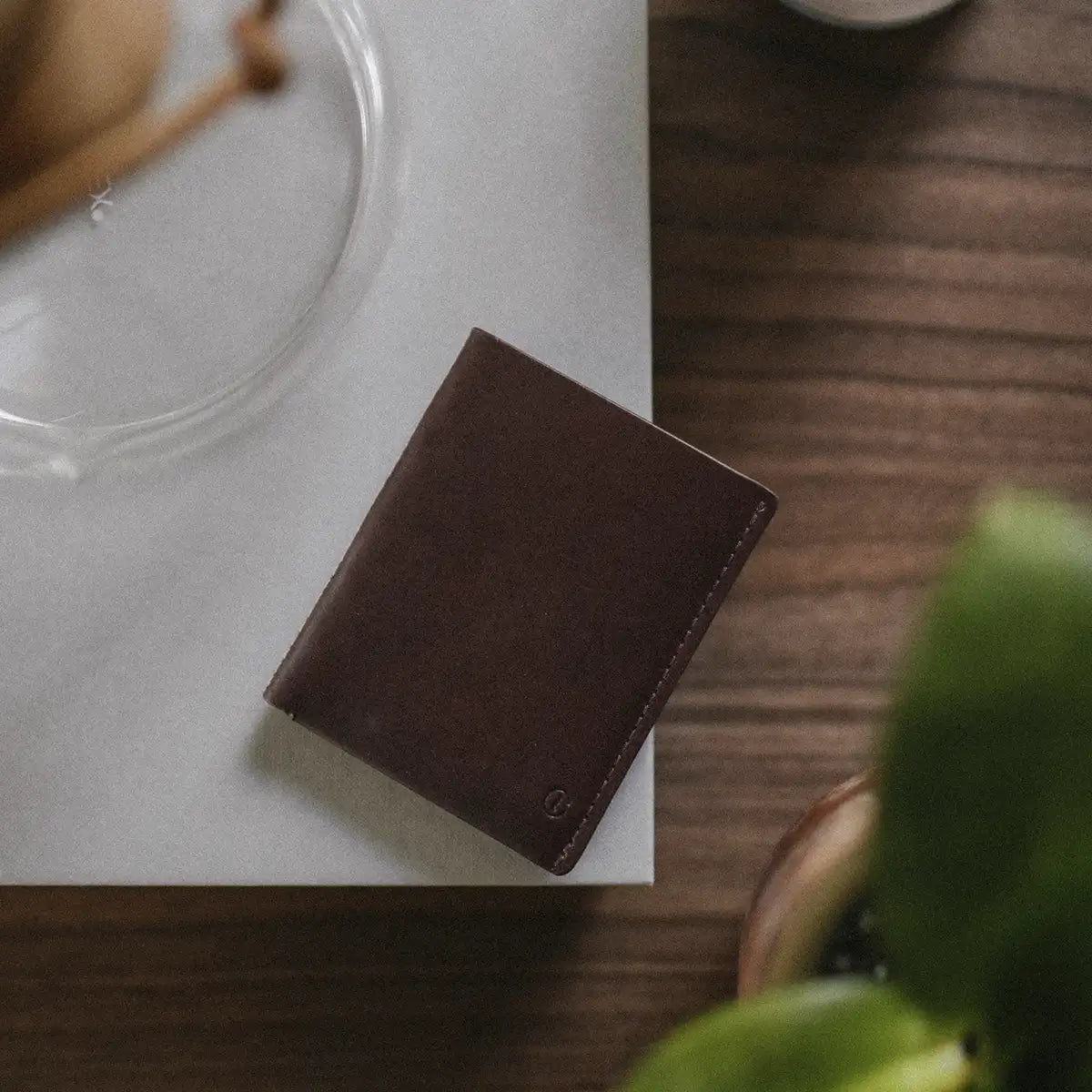 Ultra Slim Leather Wallet Jamaica - Black Coffee