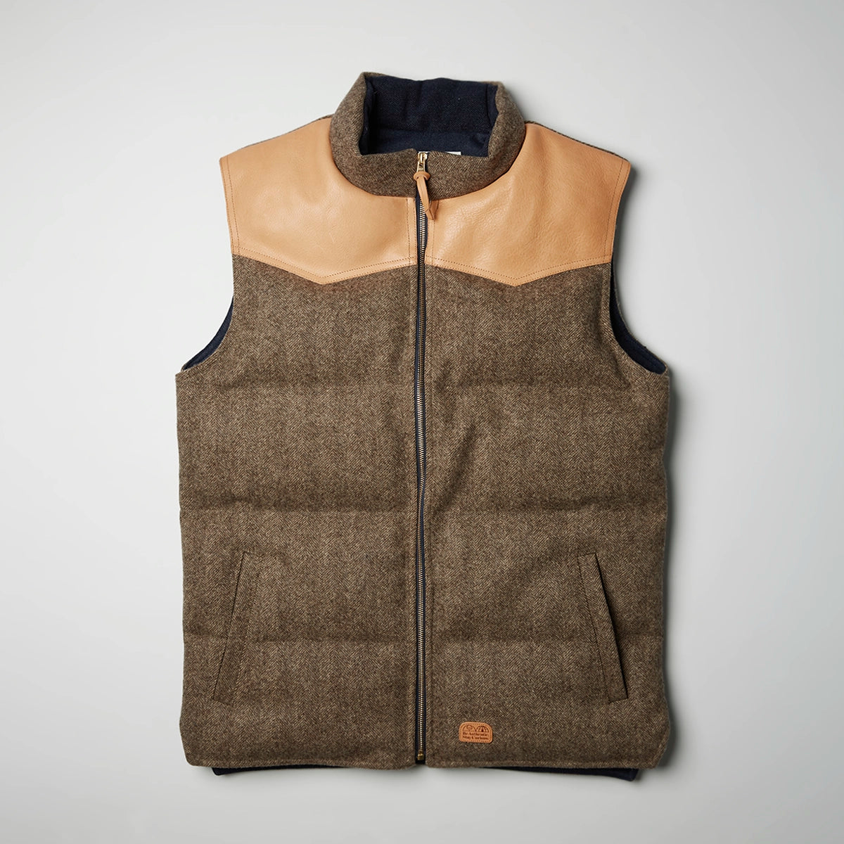 leather vest front