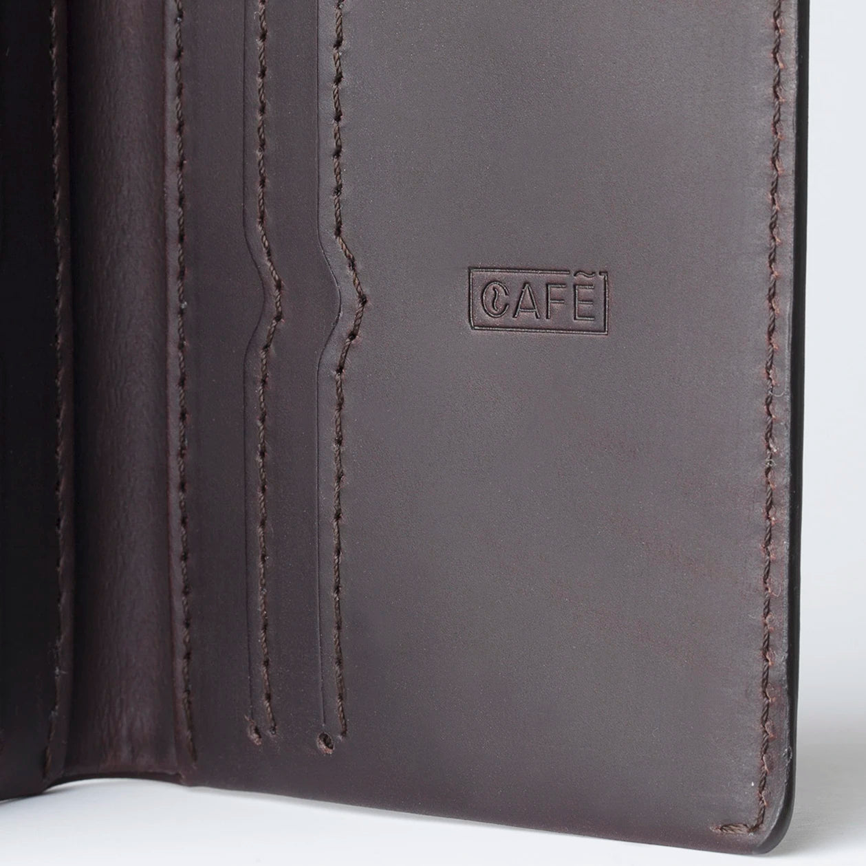 Slim Leather Wallet Costa Rica - Black Coffee