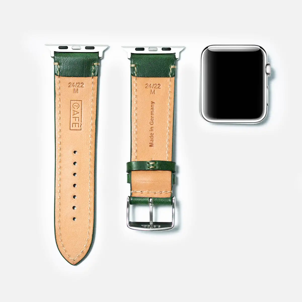 Leather iWatch Strap in Forest