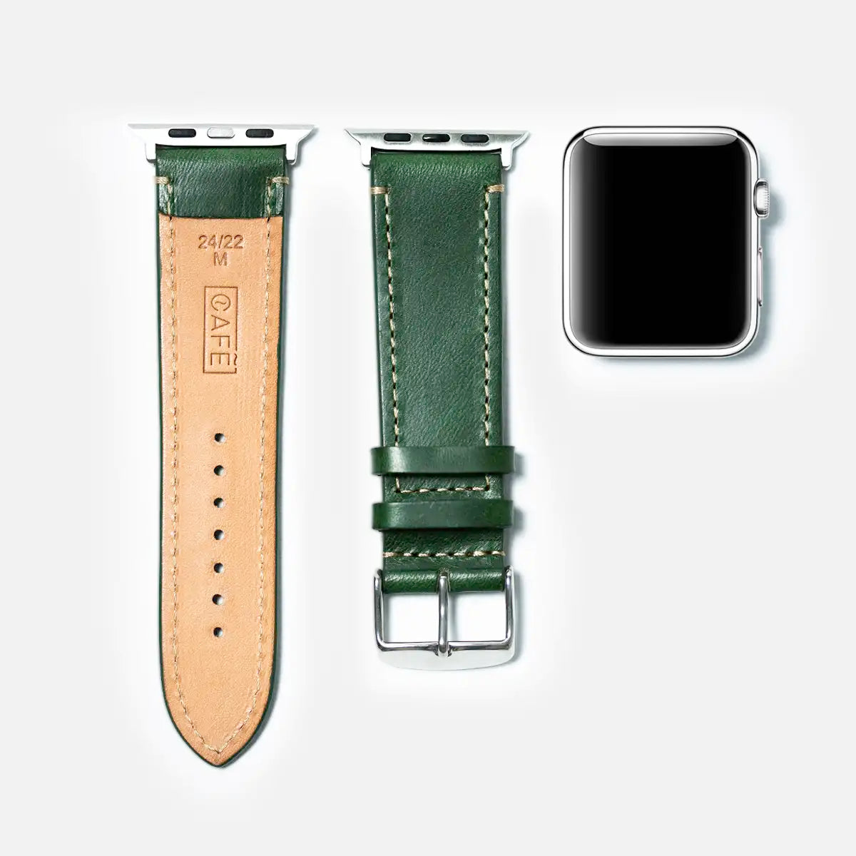 Leather iWatch Strap in Forest