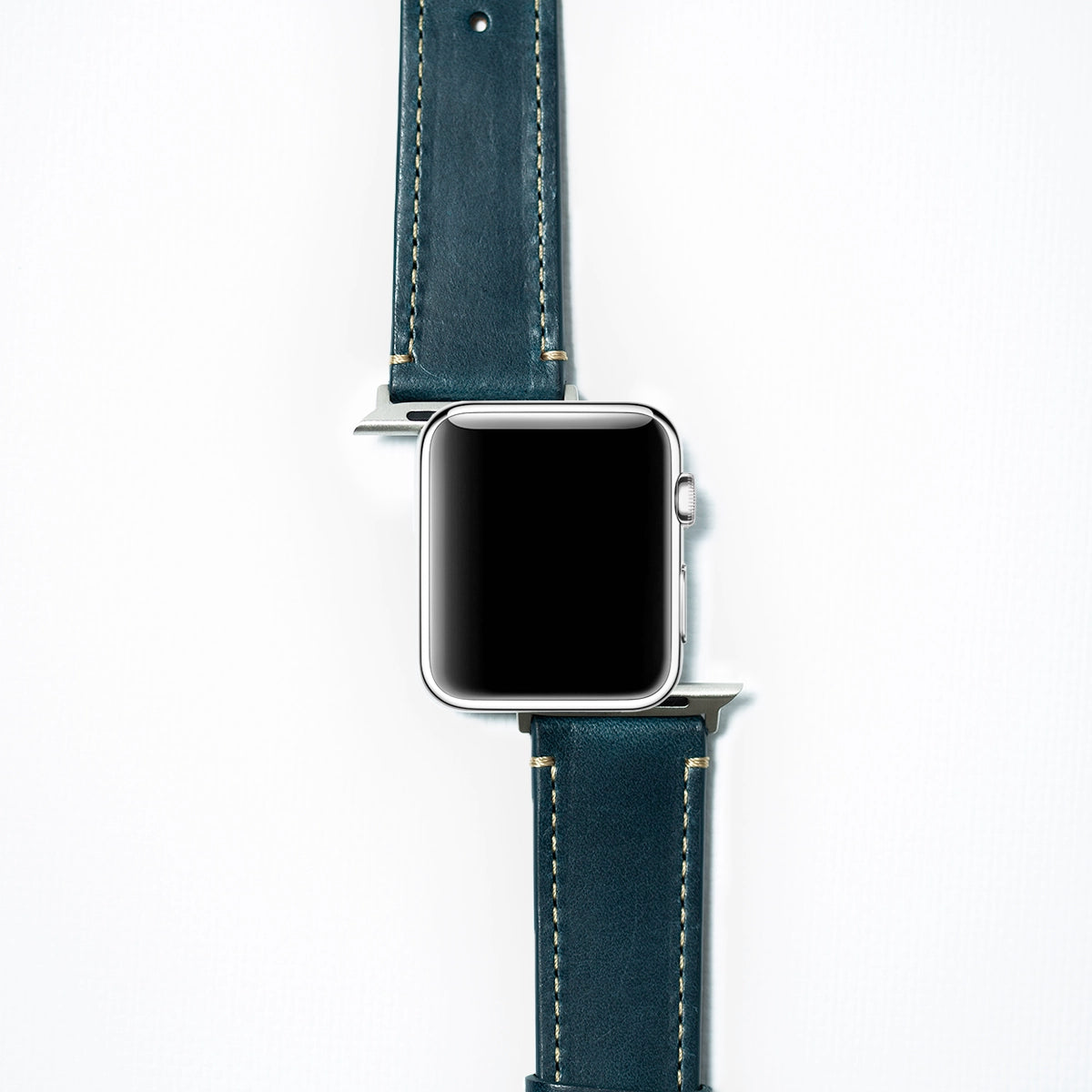 leather iwatch strap in ocean