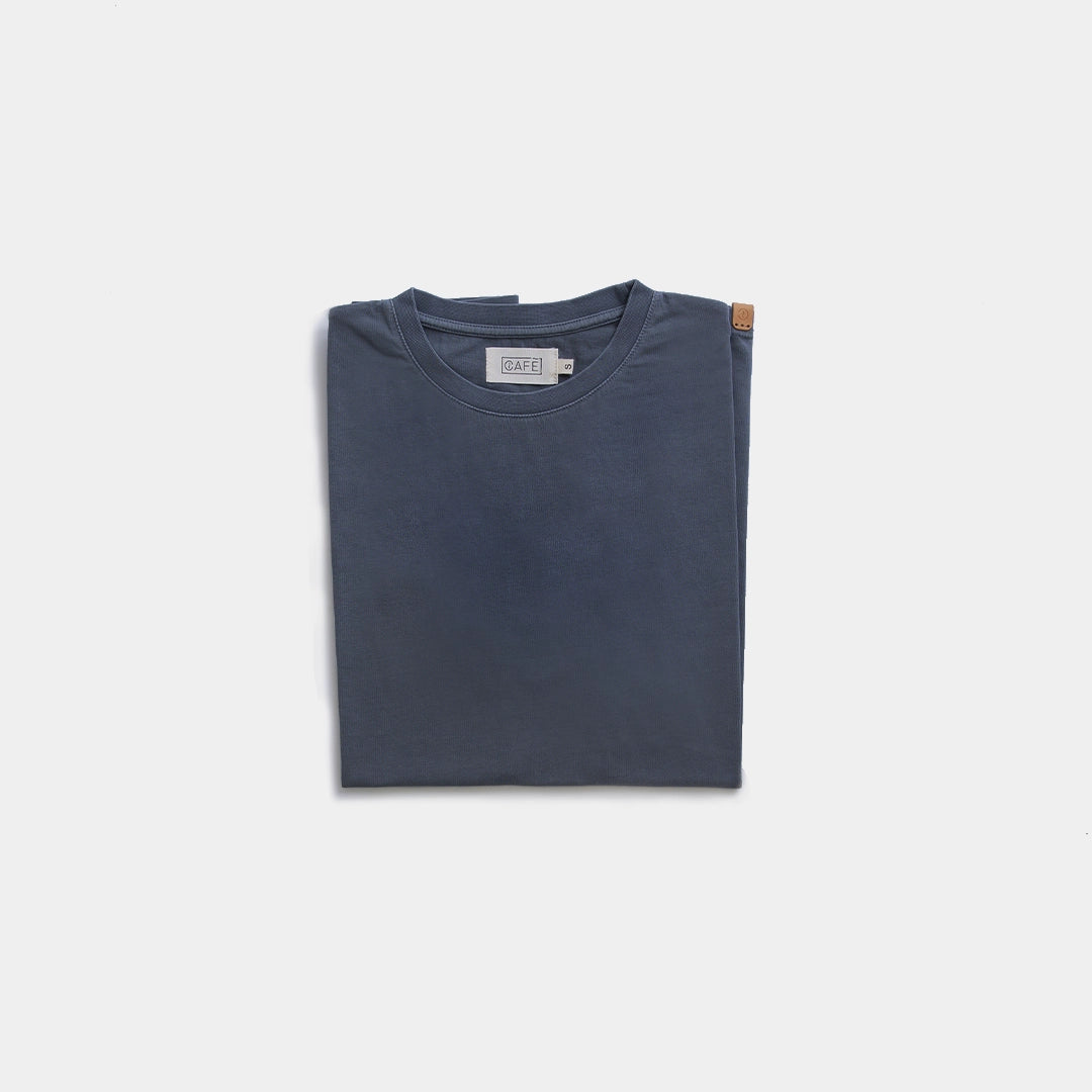 Organic Cotton Tee Folded Charcoal