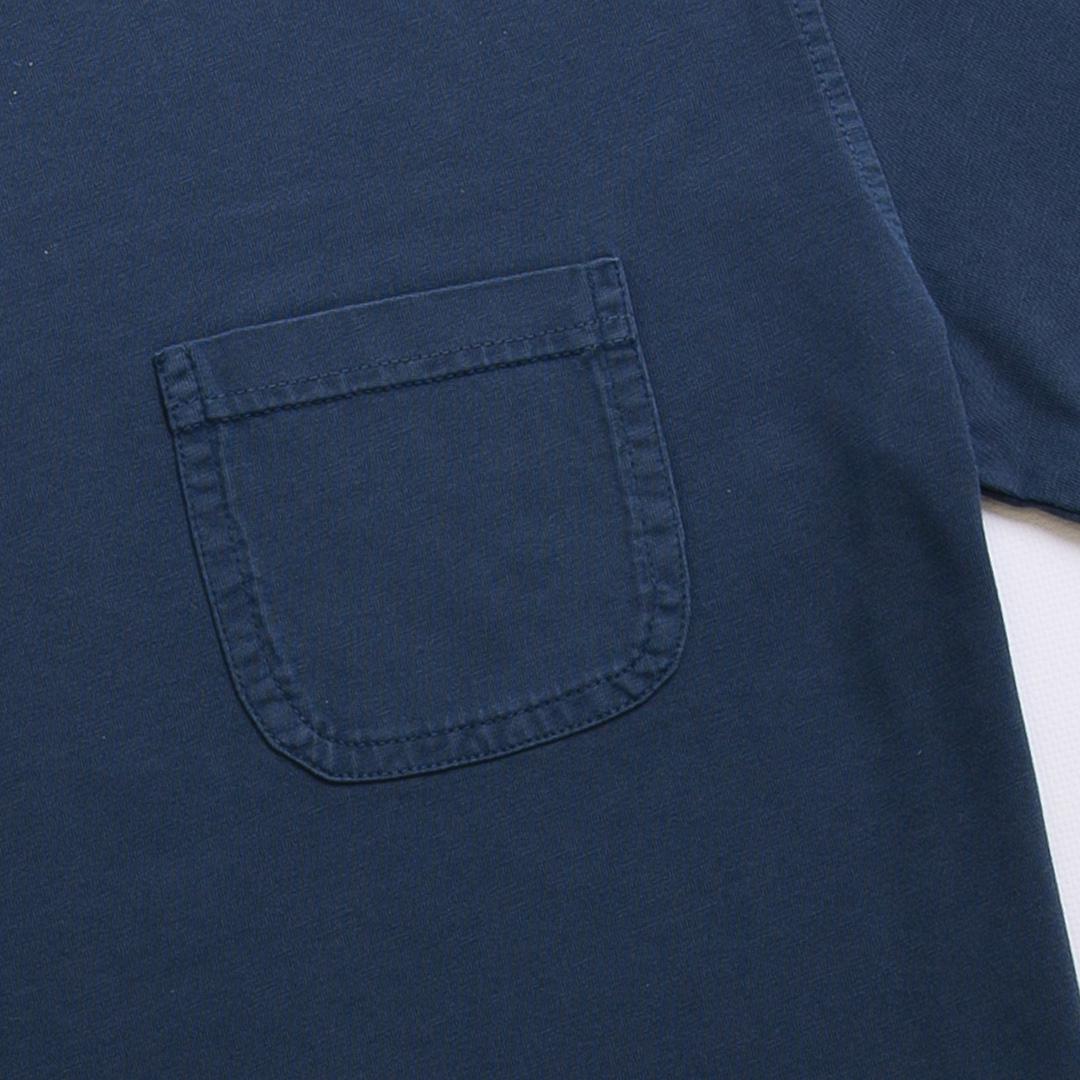 organic heavy bag tee navy