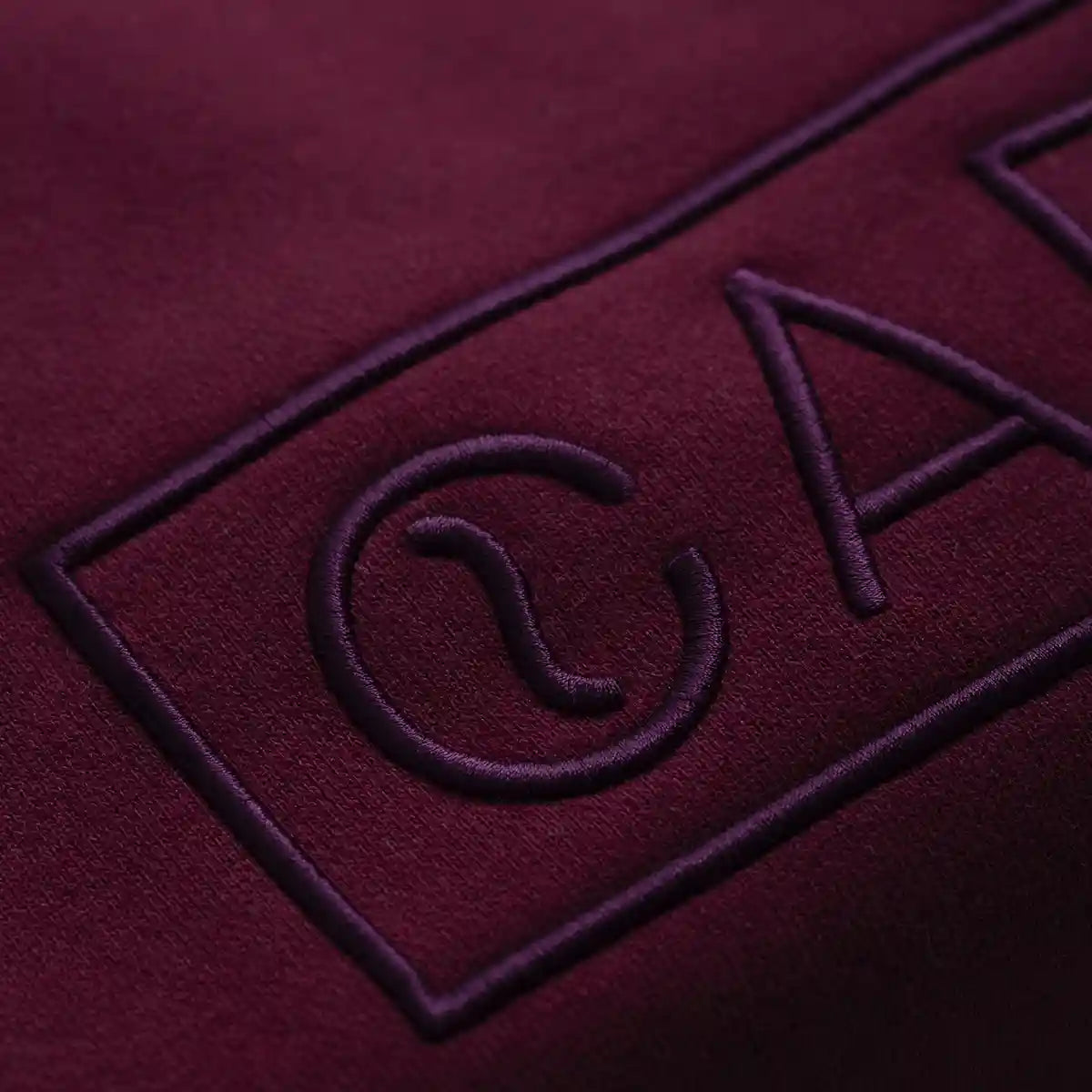 organic logo sweater burgundy 3